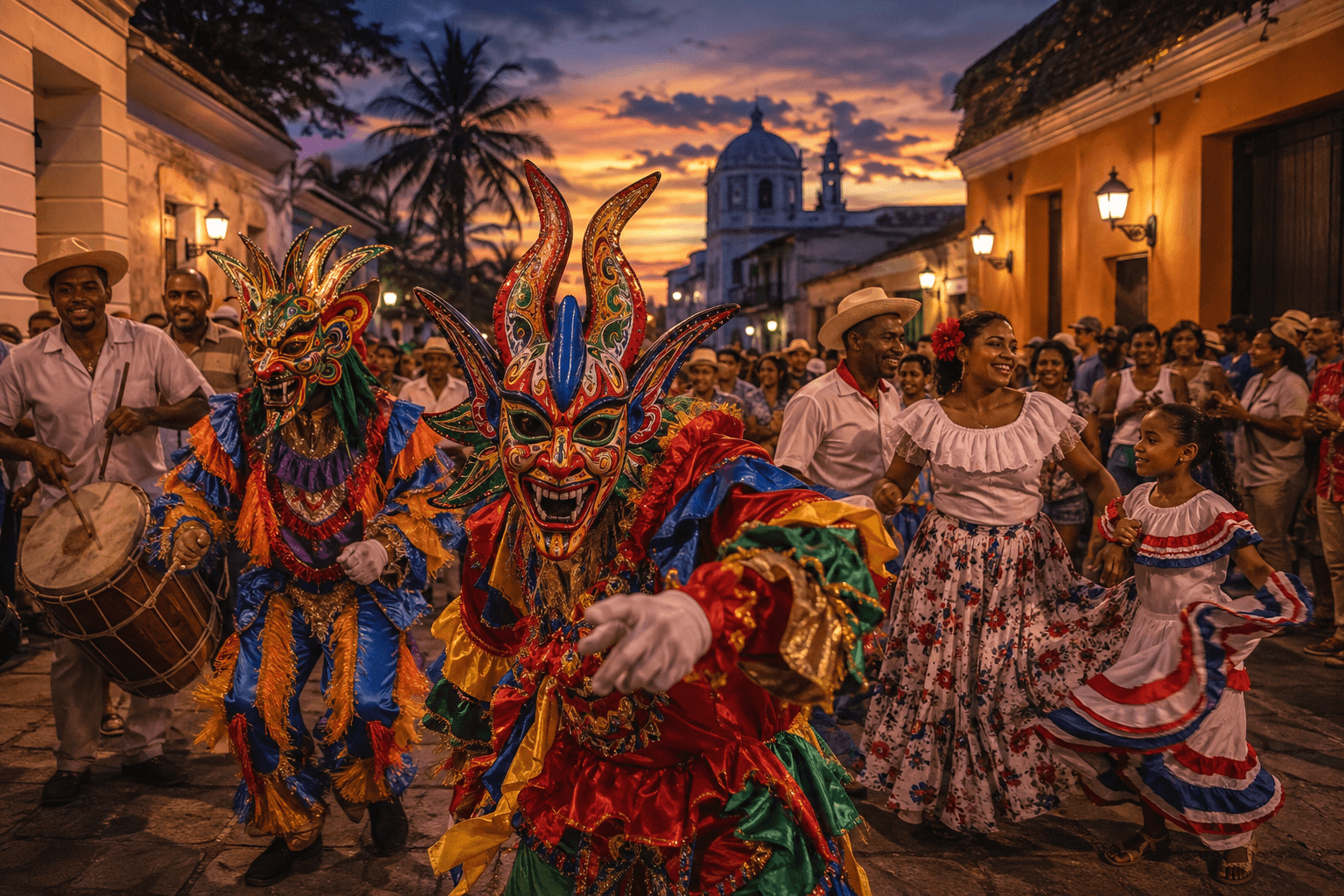 Visualización editorial de un festival cultural dominicano.