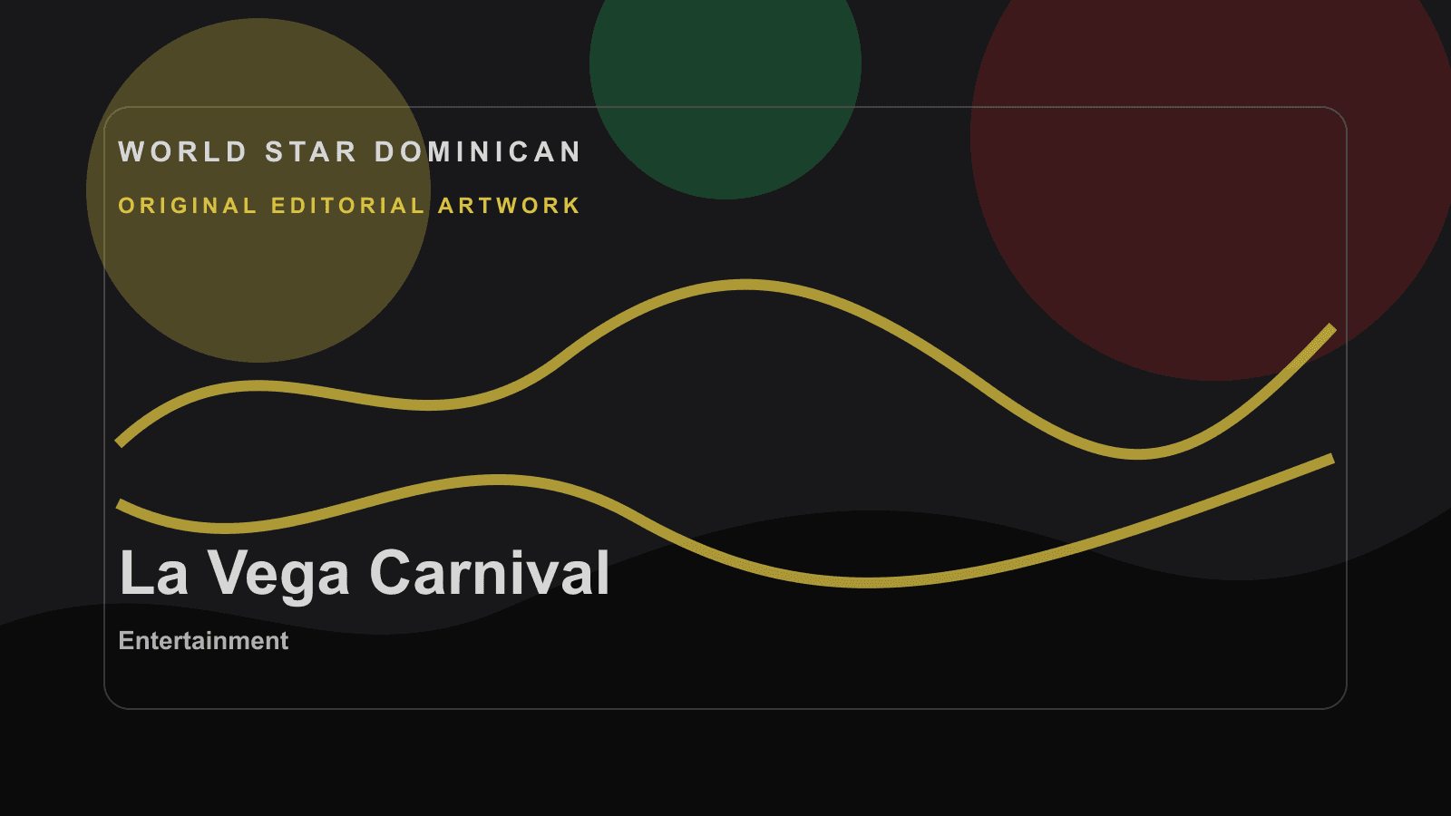 Original WSD editorial artwork for La Vega Carnival.