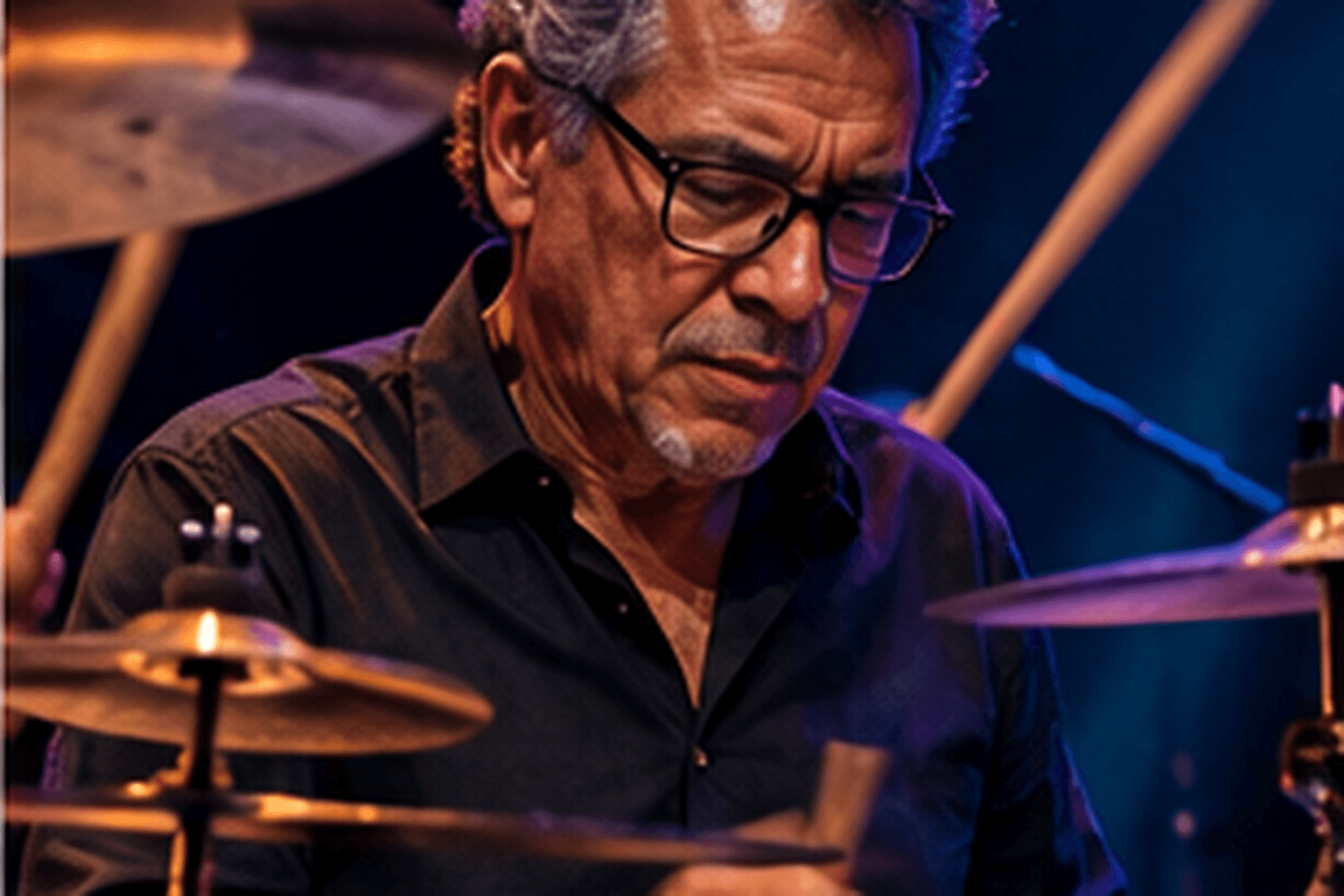 WSD editorial artwork depicting Guy Frómeta in a performance setting.
