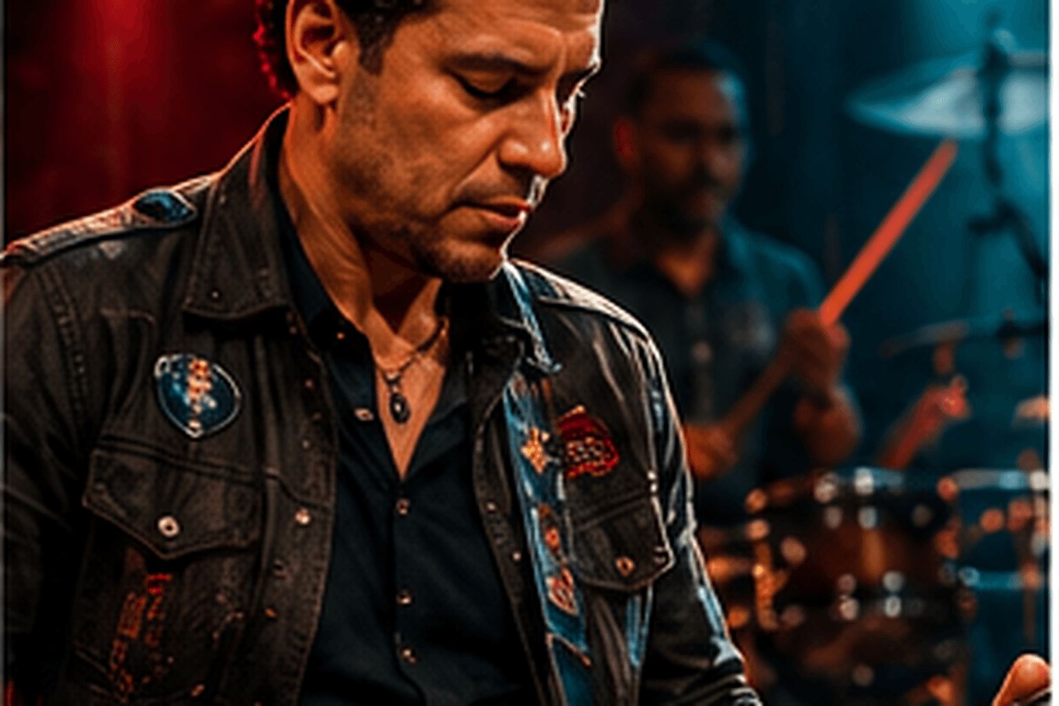 WSD editorial artwork depicting Riccie Oriach in a performance setting.