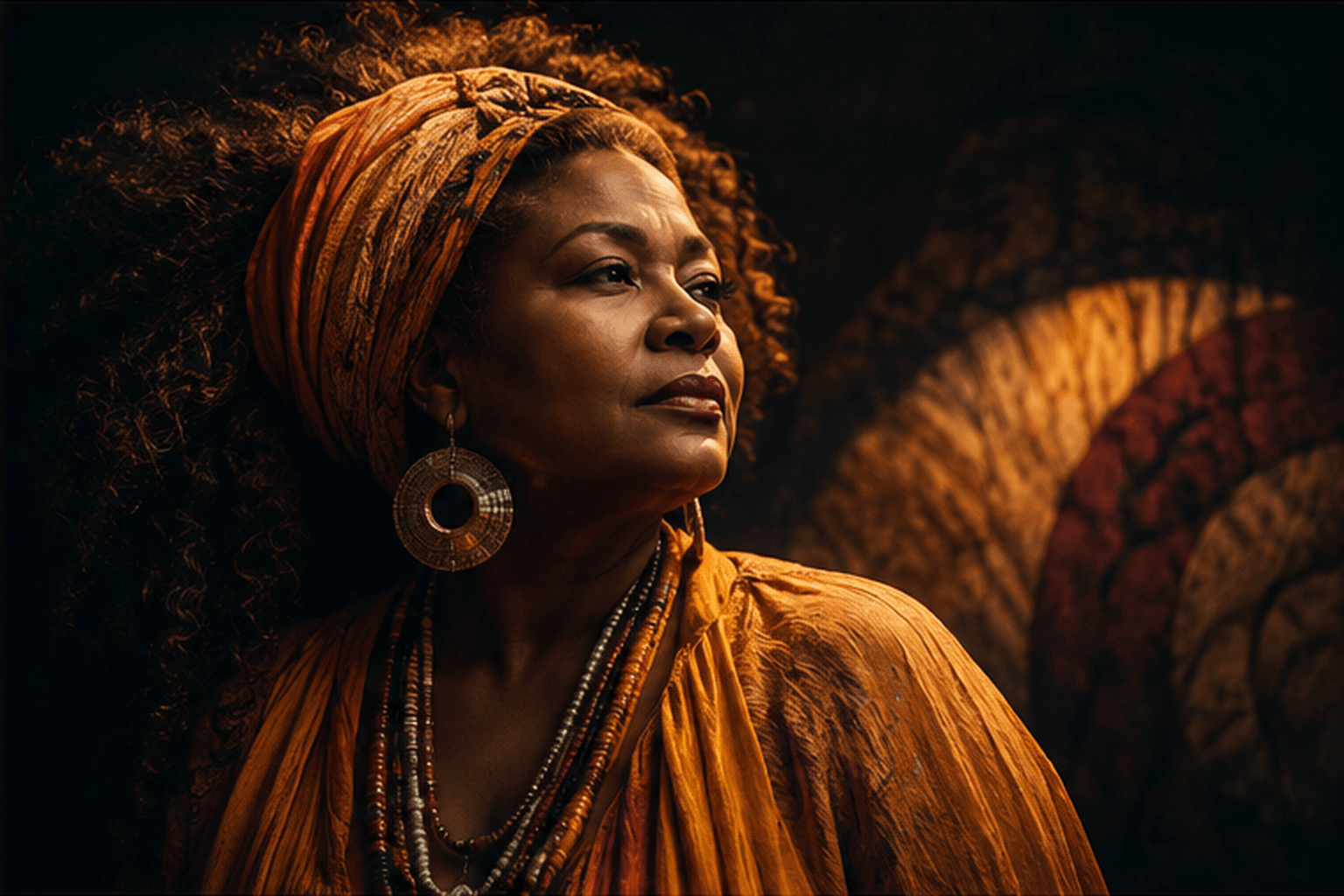 WSD editorial artwork depicting Xiomara Fortuna in a performance setting.